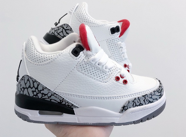 Kids Air Jordan Cement 3 06